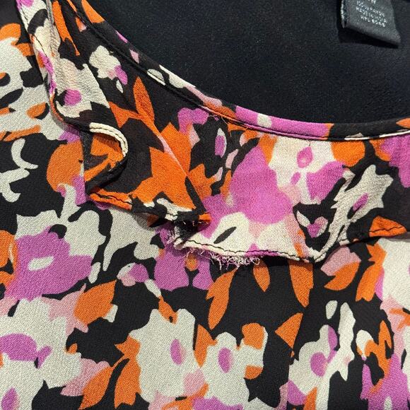 Style & Co Dress Boho Feminine Romantic Summer Retro Minimalist Floral Midi 20W - Picture 5 of 6